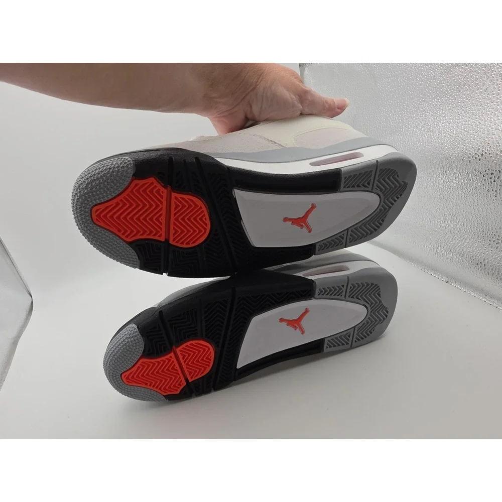 Air Jordan 4 RM GS White Infrared (Size 6Y) - Brand New with Extra Laces & Box